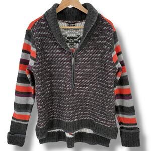 Smartwool CHUP Potlatch Wool Blend Half Zip Sweater Womens Sz M Gray O